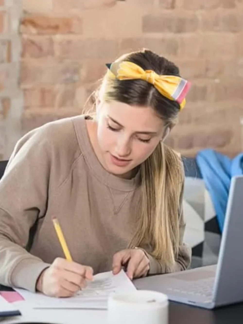 Back to School Pencil Headband for Women Teacher Student Hair Accessory